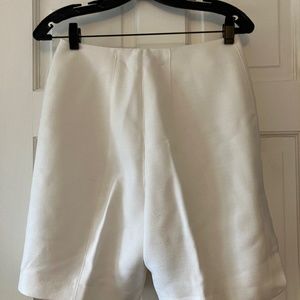 Vintage Thierry Mugler White Linen Shorts